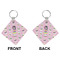 Kids Sugar Skulls Diamond Keychain (Front + Back)