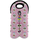 Kids Sugar Skulls Wine Tote Bag (2 Bottles) (Personalized)