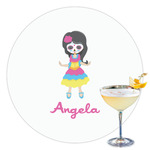 Kids Sugar Skulls Printed Drink Topper - 3.5" (Personalized)