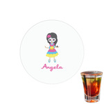 Kids Sugar Skulls Printed Drink Topper - 1.5" (Personalized)