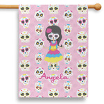 Kids Sugar Skulls 28" House Flag (Personalized)