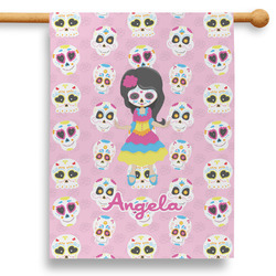 Kids Sugar Skulls 28" House Flag (Personalized)