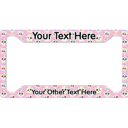 Kids Sugar Skulls License Plate Frame - Style A (Personalized)