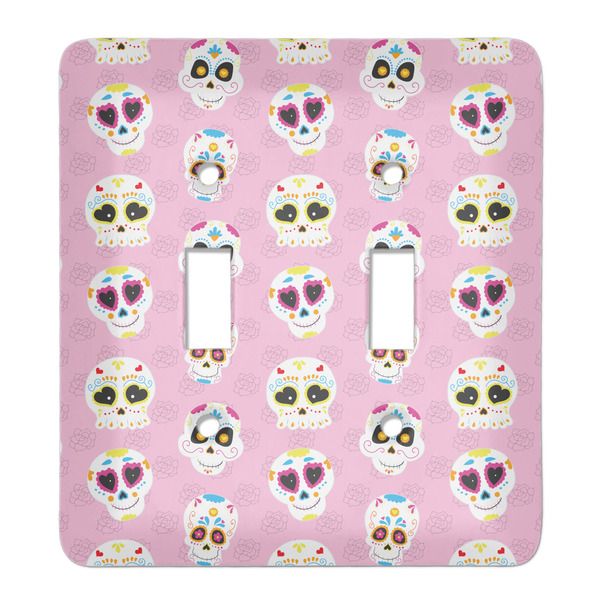 Custom Kids Sugar Skulls Light Switch Cover (2 Toggle Plate)