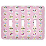 Kids Sugar Skulls Light Switch Cover (3 Toggle Plate)