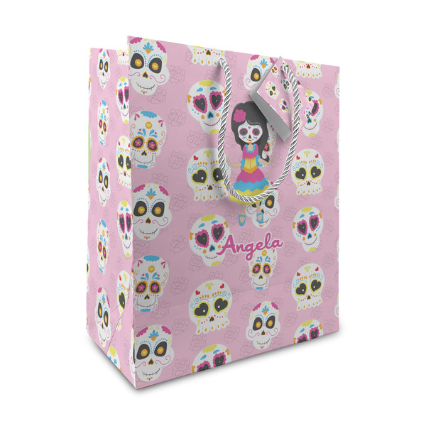 Custom Kids Sugar Skulls Medium Gift Bag (Personalized)