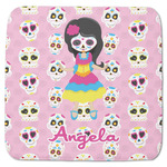 Kids Sugar Skulls Memory Foam Bath Mat - 48"x48" (Personalized)