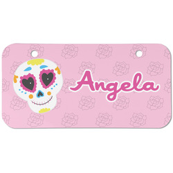 Kids Sugar Skulls Mini/Bicycle License Plate (2 Holes) (Personalized)