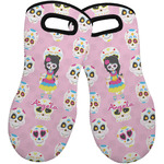 Kids Sugar Skulls Neoprene Oven Mitts - Set of 2 w/ Name or Text