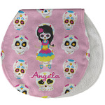 Kids Sugar Skulls Burp Pad - Velour w/ Name or Text