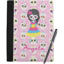 Kids Sugar Skulls Notebook Padfolio - Large w/ Name or Text