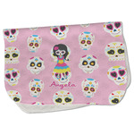 Kids Sugar Skulls Burp Cloth - Fleece w/ Name or Text