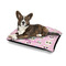 Kids Sugar Skulls Outdoor Dog Beds - Medium - IN CONTEXT