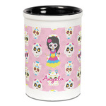 Kids Sugar Skulls Ceramic Pencil Holders - Black