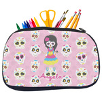 Kids Sugar Skulls Neoprene Pencil Case - Medium w/ Name or Text