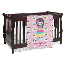 Kids Sugar Skulls Baby Blanket (Double Sided) (Personalized)