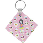 Kids Sugar Skulls Diamond Plastic Keychain w/ Name or Text