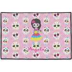 Kids Sugar Skulls Door Mat - 36"x24" (Personalized)