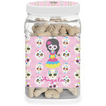 Kids Sugar Skulls Dog Treat Jar (Personalized)