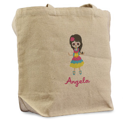 Kids Sugar Skulls Reusable Cotton Grocery Bag - Single (Personalized)