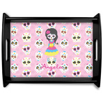 Kids Sugar Skulls Black Wooden Tray - Large (Personalized)