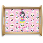 Kids Sugar Skulls Natural Wooden Tray - Large (Personalized)