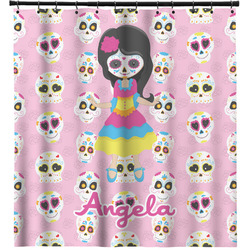 Kids Sugar Skulls Shower Curtain - 71" x 74" (Personalized)