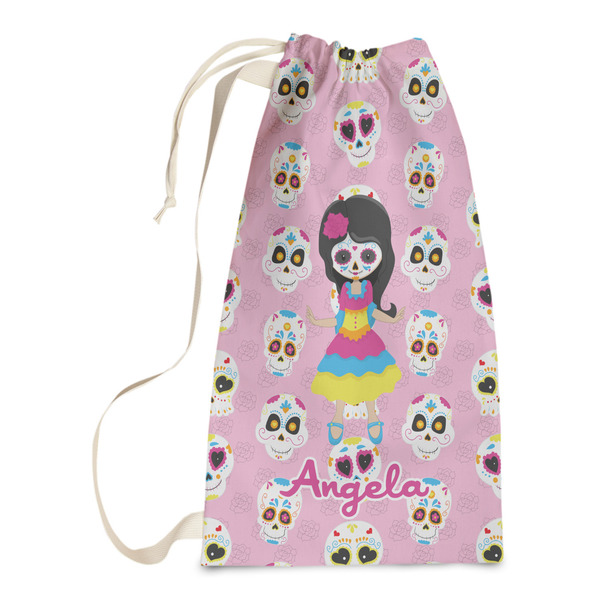 Custom Kids Sugar Skulls Laundry Bags - Small (Personalized)