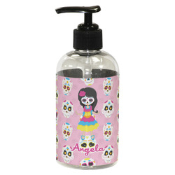 Kids Sugar Skulls Plastic Soap / Lotion Dispenser (8 oz - Small - Black) (Personalized)