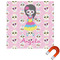 Kids Sugar Skulls Square Car Magnet