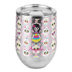 Kids Sugar Skulls Stemless Wine Tumbler - Full Print (Personalized)