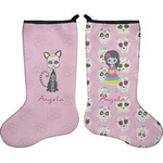 Kids Sugar Skulls Holiday Stocking - Double-Sided - Neoprene (Personalized)