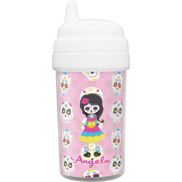 Custom Kids Sugar Skulls Toddler Sippy Cup (Personalized)