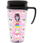 Kids Sugar Skulls Acrylic Travel Mug with Handle (Personalized)