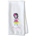 Kids Sugar Skulls Kitchen Towel - Waffle Weave - Partial Print (Personalized)