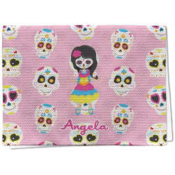 Kids Sugar Skulls Kitchen Towel - Waffle Weave (Personalized)