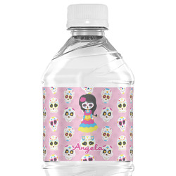 Kids Sugar Skulls Water Bottle Labels - Custom Sized (Personalized)