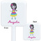 Kids Sugar Skulls White Plastic Stir Stick - Double Sided - Approval