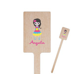 Kids Sugar Skulls Rectangle Wooden Stir Sticks (Personalized)