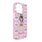 Kids Sugar Skulls iPhone Case - Plastic - iPhone 13 Pro Max (Personalized)