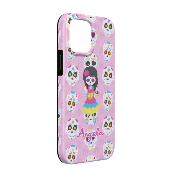 Custom Kids Sugar Skulls iPhone Case - Rubber Lined - iPhone 13 (Personalized)