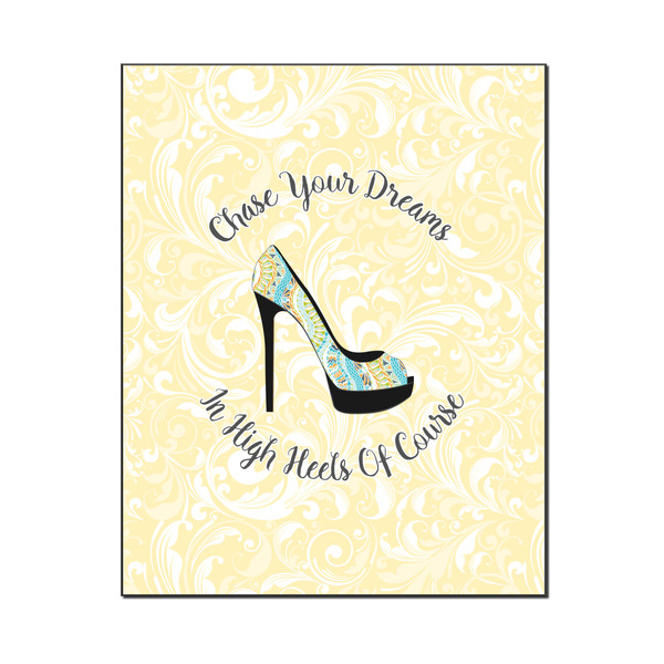 Custom High Heels Wood Print - 16x20