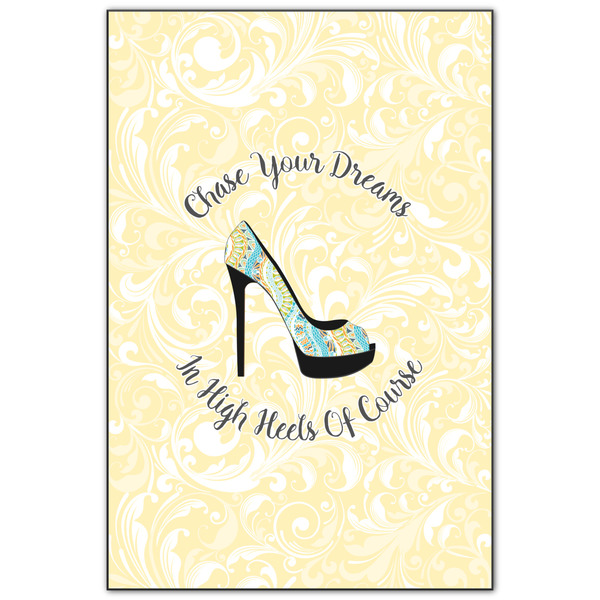 Custom High Heels Wood Print - 20x30