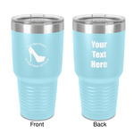 High Heels 30 oz Stainless Steel Tumbler - Teal - Double-Sided