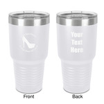 High Heels 30 oz Stainless Steel Tumbler - White - Double-Sided