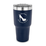 High Heels 30 oz Stainless Steel Tumbler - Navy - Single Sided