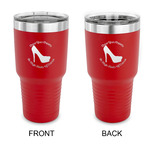 High Heels 30 oz Stainless Steel Tumbler - Red - Double Sided