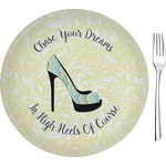 High Heels Glass Appetizer / Dessert Plate 8"