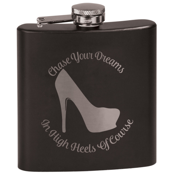 Custom High Heels Black Flask Set