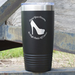 High Heels 20 oz Stainless Steel Tumbler - Black - Double Sided